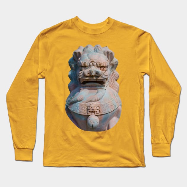 Head of a Dog of Foo Long Sleeve T-Shirt by dalyndigaital2@gmail.com